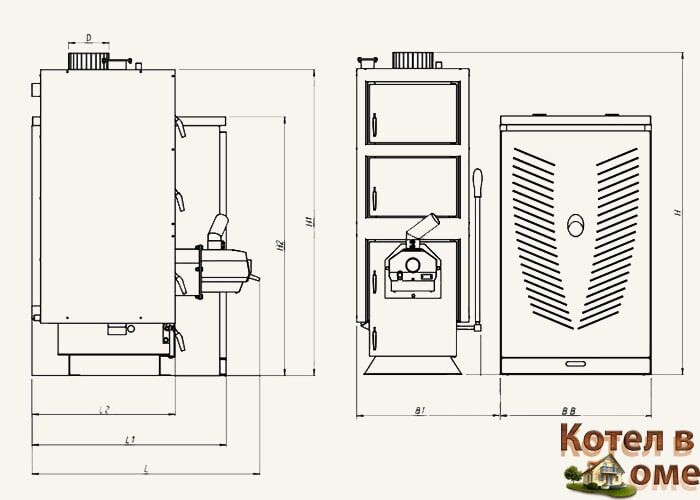 Пеллетный котел с пеллетной горелкой